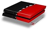 Ripped Colors Black Red - Decal Style Skin fits original PS4 Gaming Console