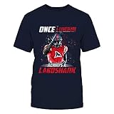 FanPrint Ole Miss Rebels T-Shirt - Once A Fan - Landshark Player - Premium Men's Tee/Navy/L
