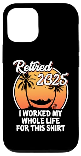 Carcasa para iPhone 12/12 Pro Funny Retirement Retro Vintage Men Women Retired 2025