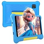 Whitedeer 7 Inch Kids Tablet, Android 13 Tablet for Kids, 5GB+32GB+128GB, Pre-installed kids Apps, 1024x600, 2500mAh, 0.3MP+2MP Dual Camera, WiFi 6, BT5.2, Android Tablet with Shockproof Case(Blue)