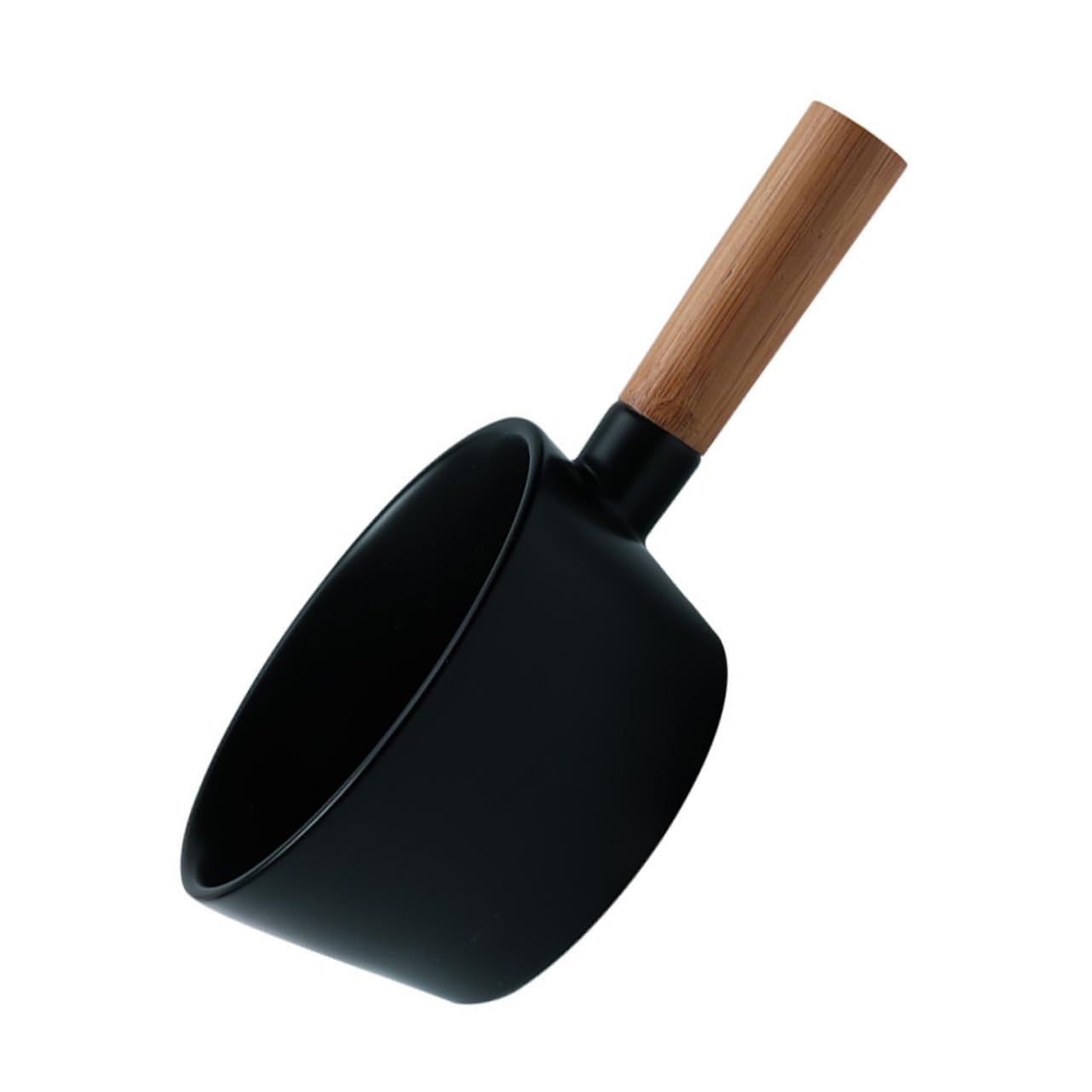 Bol en céramique noir au design simple et élégant récipient 5 pouces