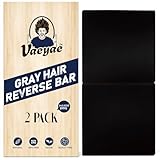 2 Pcs Gray Hair Reverse Bar to Restore Hair Color, Shampoo and Conditioner 2 in 1 Soap for Stronger & Smoother Hair, Men & Women Black Soap Reduces and Cover Grey Hair, For Hair Thickening and Darking