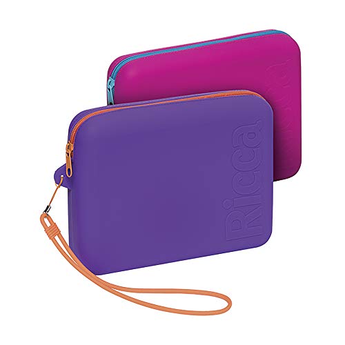 Necessaire de Silicone Grande, Ricca, Roxa/Rosa