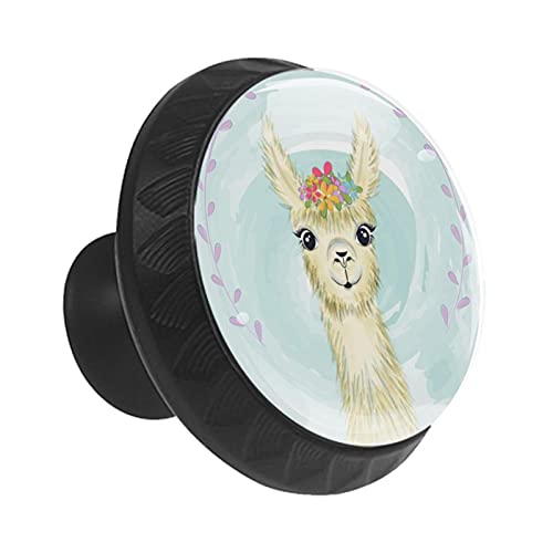 Boutons de meuble lama souriant pour créer un cocon de douceur