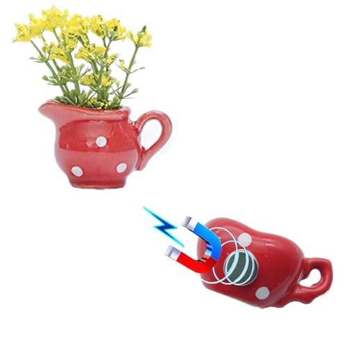 Imanes decorativos para refrigerador planta 3D 6 unidades miniatura 4