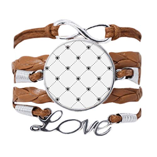 Bracelet de cuir noir corde tordue chic avec médaillon carré empreinte de chat