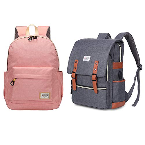 Modoker Vintage Laptop Backpack for Women Men,Modoker Travel Laptop Backpack for Womens Mens