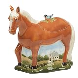 Certified International York Stables 3-D Horse Cookie Jar, 64 oz.