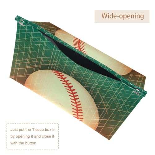 Boîte à mouchoirs baseball cache boîte carton esthétique voiture