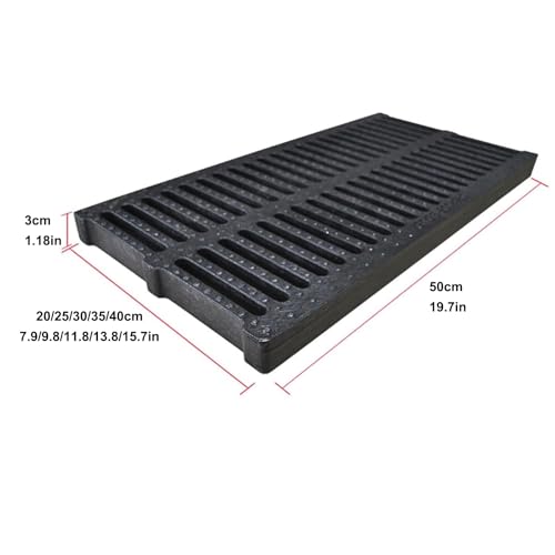 Rejilla de drenaje para ducha de resina soluciona encharcamientos en suelo rectangular 8