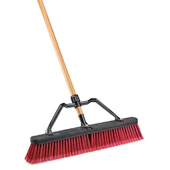 Libman 827 24 Inch Push Broom with Medium-Duty Bristles