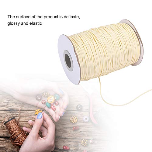 Tomotato Nylon Waxed Thread, 1mm Waxed Lacing Cord Twine, 175 Yard Nylon Leather String for Leather Sewing Book Binding - Image 2