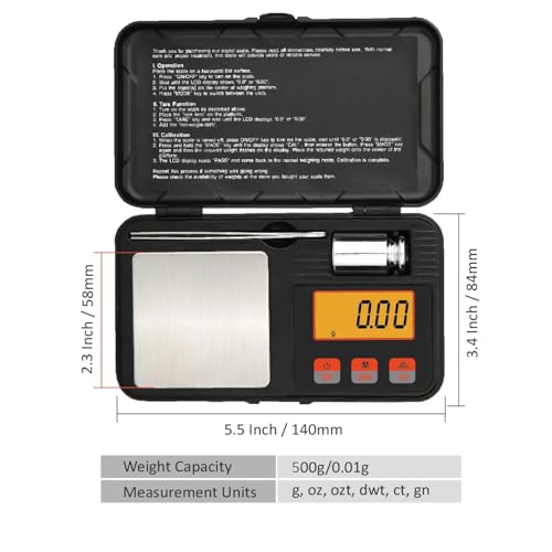 Báscula Digital para Joyería Precisa de 0.01 a 500 g miniatura 2