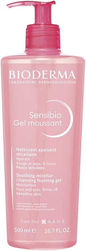 BIODERMA Gel de Limpeza Micelar Facial Sensibio Gel Moussant 525G