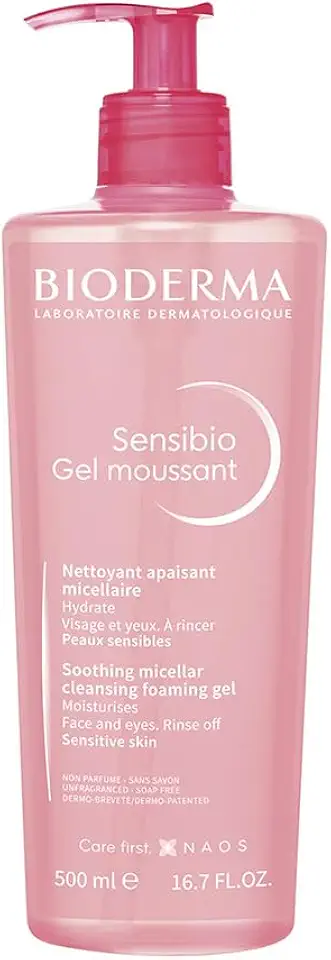 BIODERMA Gel de Limpeza Micelar Facial Sensibio Gel Moussant 525G