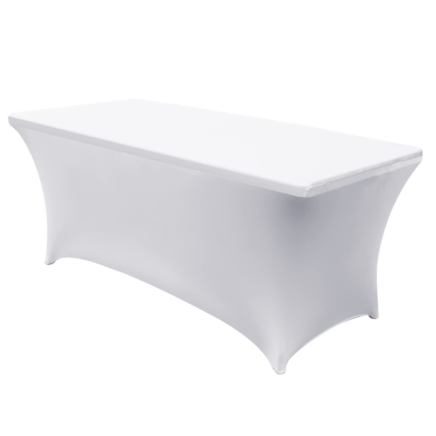 Nappe élastique blanche GB371 contre les plis pour table 180x75x75 cm