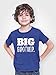 Big Brother Shirt for Toddler Promoted to Best Big Brother Announcement Baby Boys (US, Age, 6 Years, Charcoal Blue)