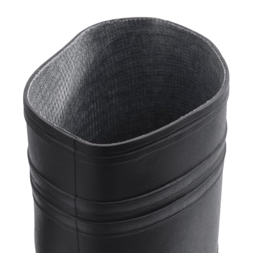 vidaXL Gummistiefel, Regenstiefel Rutschfest, Anglerstiefel Wasserdicht, Arbeitsstiefel Gartenstiefel Halbschaft Stiefel, Schwarz Größe 44 PVC