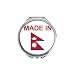 Made In Nepal Country Love Hand Compact Mirror Round Portable Pocket Glass