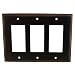 Cosmas 65070-ORB Oil Rubbed Bronze Triple GFI / Decora Rocker Wall Switch Plate Switchplate Cover