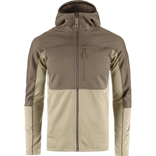Image of Fjallraven Abisko Men's Trail Full Zip Hooded Fleece - Breathable, Comfortable, Lightweight Fleece Warmth - Hiking, Trekking