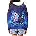 WELLFLYHOM Dragon Rose Sweater for Kids Girls Size 11-13 Zipper Hoodie Graphic Sweatshirt Jackets with Kangaroo Pocket Long Sleeve Full Zip Top