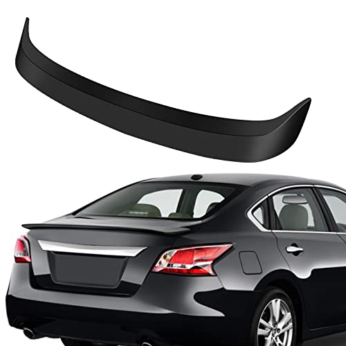 ZSPART Rear Trunk Lip Spoiler ABS Fits for 2013-2015 for Nissan Altima Sedan Rear Tail Lip Deck Boot Wing Matte Black Spoiler