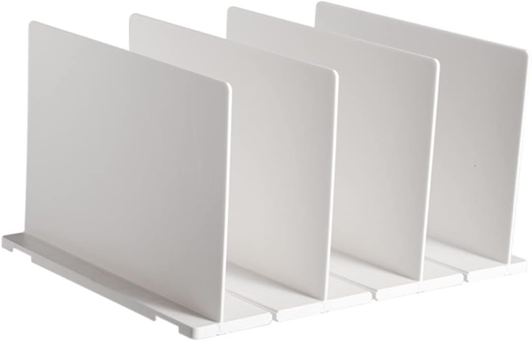 Plastic Closet Shelf Dividers for Organization Book Divider for Closet Shelves and Library Use Flexible Storage for Clothing and Accessories