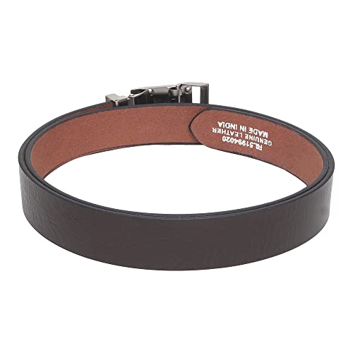 Image of Men's Formal Genuine Leather Auto-lock Adjustable Belt (JAFA-42-BL)