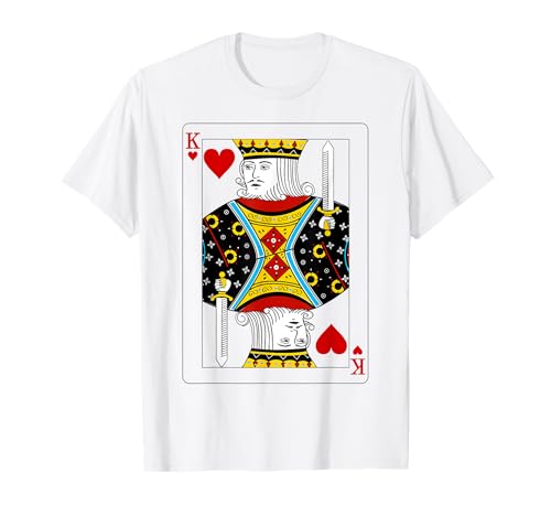 Carte de Saint-Valentin King of Hearts 2/2 Couple assortie T-Shirt
