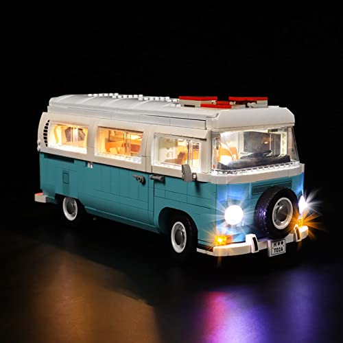 BSSW LED-Beleuchtungsset für Lego 10279 Volkswagen T2 V29 Wohnmobil, kompatibel mit Lego 10279, Lego-Set Nicht enthalten… – Bild 3