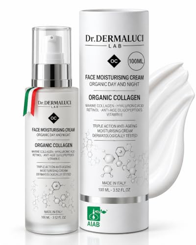 Crema Hidratante Facial con Ácido Hialurónico y Colágeno,100ml
