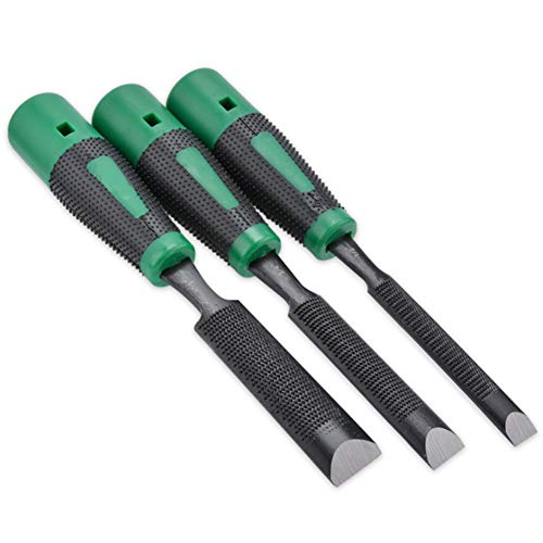CLLBANT Wood Chisels Set13mm19mm25mm Woodworking Carving Hand Tools with Massage Handle for Woodcarving CarpentryCrafts and General Woodworking Tasks,