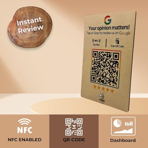 tinydabba Wooden Review NFC Standee with QR Code by tinydabba - 3