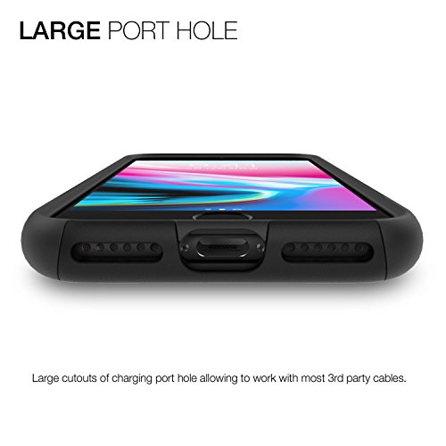 Patchworks Level Aegis Case in Black Compatible for iPhone 8/7 Plus Military Grade Extreme Drop Protection Shockproof Full Protective Anti-Scratch Resistant Heavy Duty Dual Layer Rugged Case by PATCHWORKS - Used condition - Image 3
