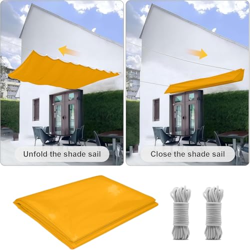 Bache ombrages imperméable et indéchirable avec œillets jaune A