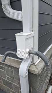 Best Downspout Diverter Rainwater Harvesting & Collection, Self-Flushing, Prevents Clogs, Fits 2-5/8