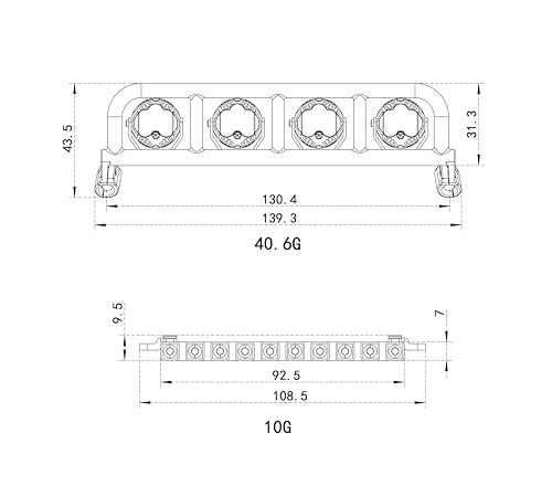 MEUS RACING RC LED Lights Spotlight Roof Light Tail Light Kit for Vanquish H10 Optic Sparco Yokohama RTR 1/10 RC Crawler Upgrades Parts