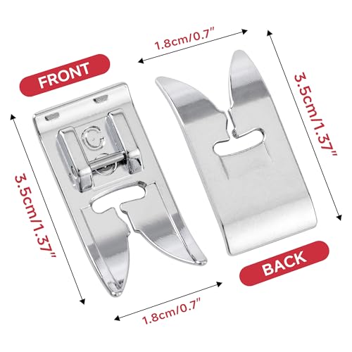 Presionador Metálico Zigzag 7mm Dúo para Máquinas Bajo Taco miniatura 2
