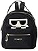 Price comparison product image Karl Lagerfeld Paris Women's Amour Nylon Karl Backpack, Black, One Size UK