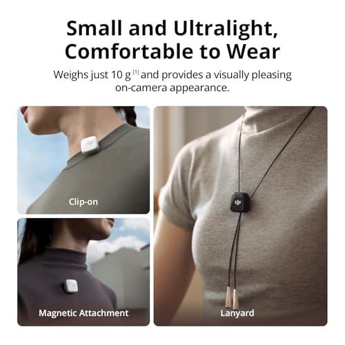 Image of DJI Mic Mini (1 TX + 1 RX), Wireless Lavalier Microphone for iPhone /Camera /Android, Ultralight, Detail-Rich Audio, Noise Cancelling, Automatic Limiting, Vlog, Streaming, 400m Transmission