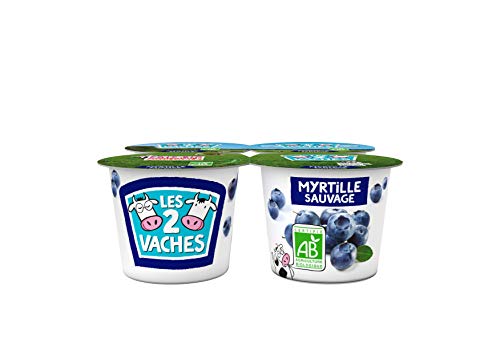Yaourt Aux Fruits Bio Myrtille Les 2 Vaches Les 4 Pots De 115 G - vue 4