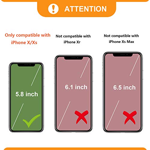 Bocasal Crossbody Wallet Case For Iphone X Xs With Card Holder,Zipper Card Slot Protector Shockproof Purse Cover With Removable Cross Body Strap 5.8 Inch(Rose Gold) #TOP1