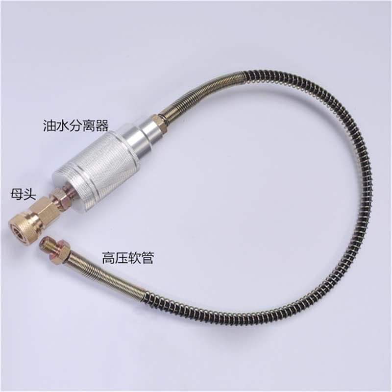 Diagram showing connection of oil water separator to high pressure hose