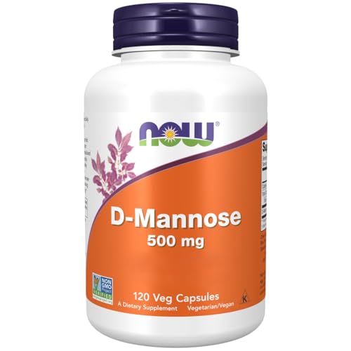 Now Foods D-Mannose 500mg, 120 Cápsulas