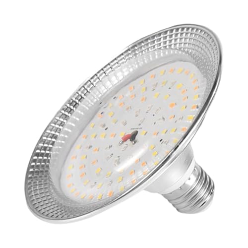 KiBcsLic Luz de Crecimiento para Plantas Lámpara de Invernadero con Bombilla E27 para Fresas E Iluminación LED de Aluminio Duradero Adecuado para Jardiner, Espectro de 4000k