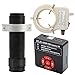60MP 2K HDMI USB Industrial Electronic Digital Video Microscope Camera & 120X C-Mount Lens Whit 56-LED Adjustable Ring Light
