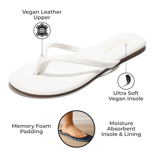 Project Cloud Kids Sandals For Girls Footwear with Memory Foam Insole Kids Flip Flops - Lightweight & Slip Resistant Girls Sandals Summer Beach Essentials (Little Foundations)