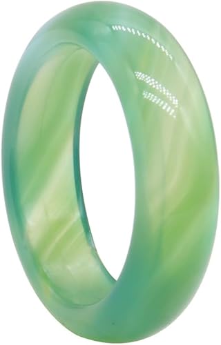 Miniatura 4 de GIGB PBDK Anillos de cristal de cornalina, anillos de jade, anillo de piedra preciosa natural, anillo de jade de buena suerte, anillos de jade verde