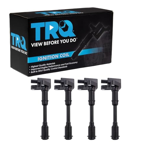 TRQ Ignition Coil Set Compatible with 2013-2016 Ford Escape 2014-2019 Fiesta 2013-2014 Fusion 2014-2016 Transit Connect